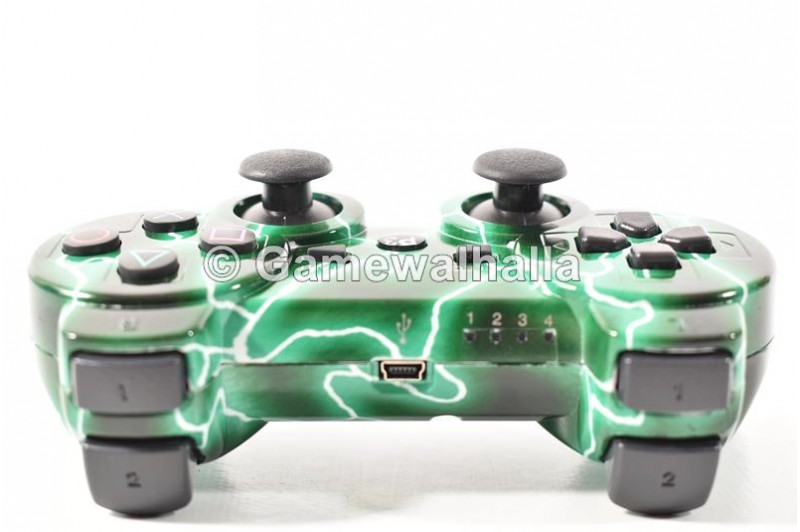 Buy PS3 Controller Wireless Sixaxis Dual Shock III Green Lightning